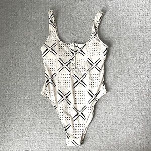 One piece printed swimsuit